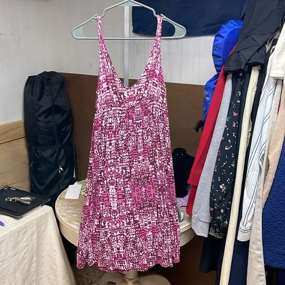 Joe Fresh Pink and White Patterned Dress - Picture 4 of 4